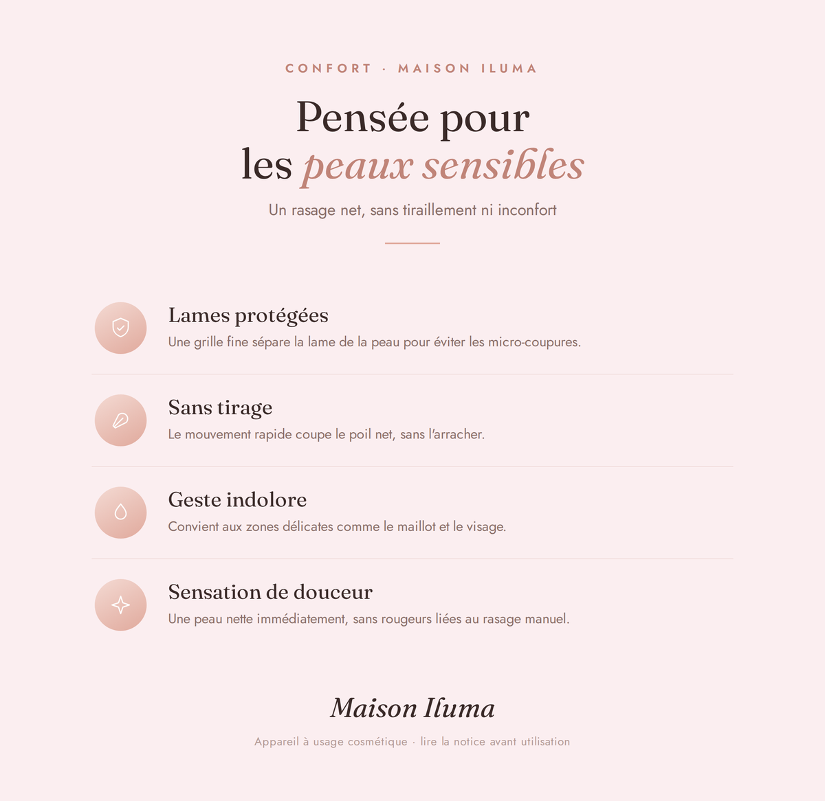 Pensée pour les peaux sensibles
